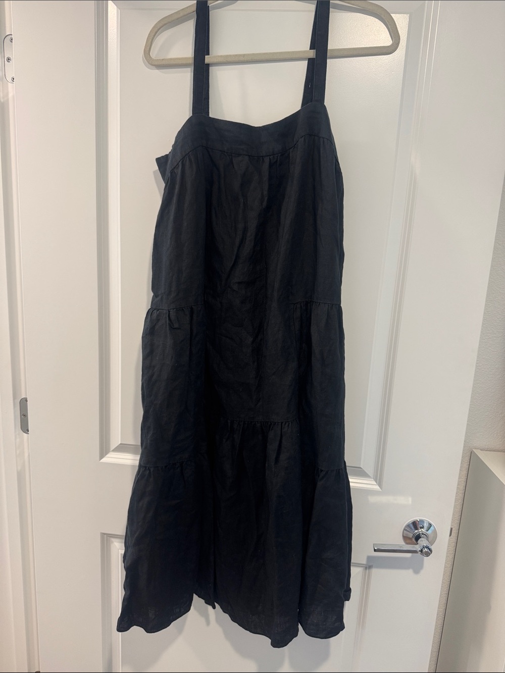 Quince Black Tiered Sundress